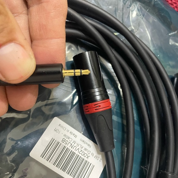 Professional Audio Cord Aux 3.5 To 2 Xlr Male 3 Pin 10 Ft - Picture 3 of 6